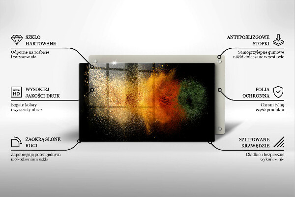 Kryt na plynový sporák Farebné korenie