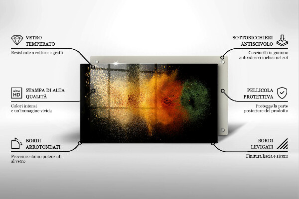 Kryt na plynový sporák Farebné korenie