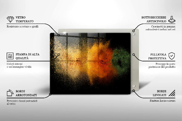Kryt na plynový sporák Farebné korenie