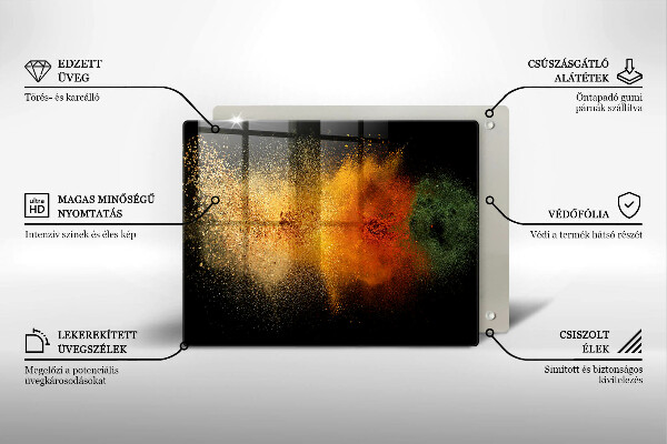 Kryt na plynový sporák Farebné korenie