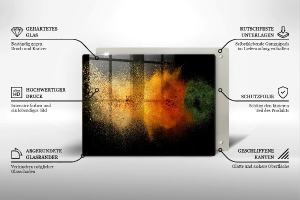 Kryt na plynový sporák Farebné korenie