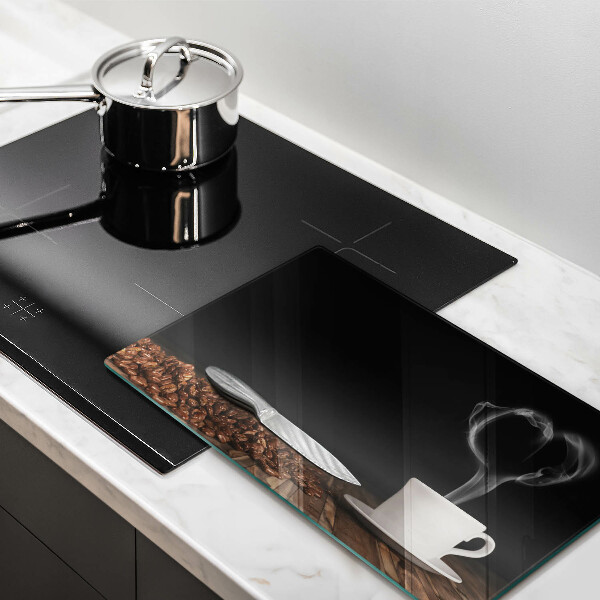 Kryt na plynový sporák Srdce šálky kávy