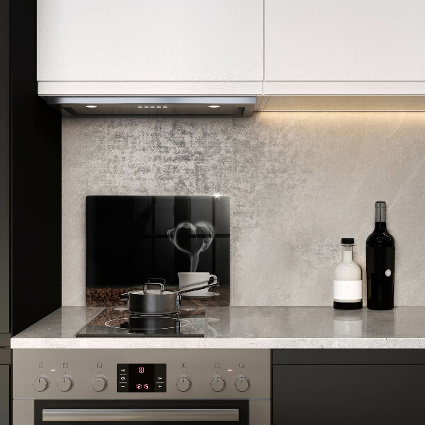 Kryt na plynový sporák Srdce šálky kávy