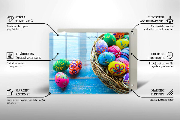 Krycia doska na sklokeramickú varnú dosku Veľkonočné vajíčka Veľkonočné vajíčka