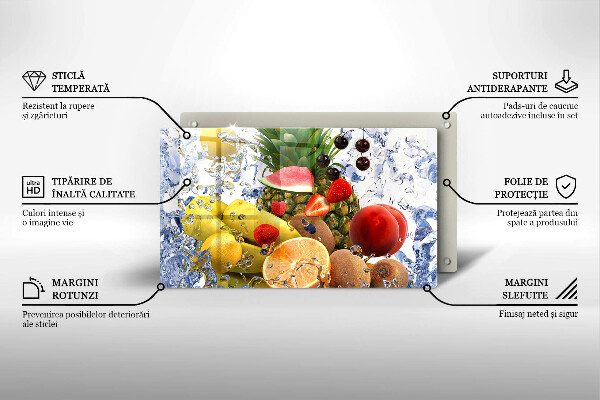 Kryt na plynový sporák Šťavnaté ovocie a voda