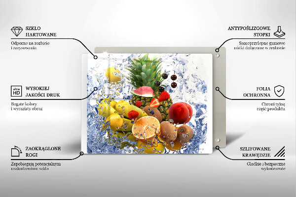 Kryt na plynový sporák Šťavnaté ovocie a voda