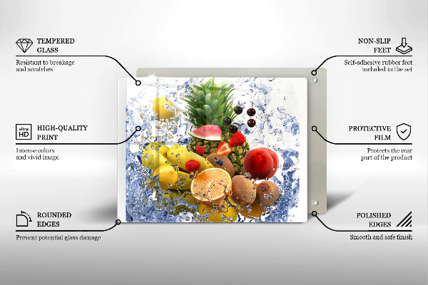 Kryt na plynový sporák Šťavnaté ovocie a voda