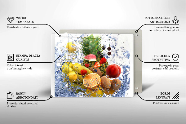 Kryt na plynový sporák Šťavnaté ovocie a voda