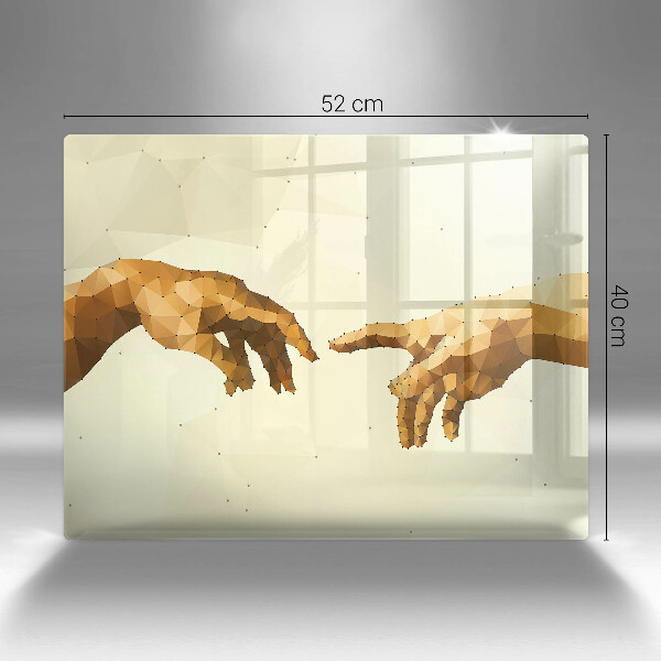 Kryt na plynový sporák Stvorenie Adamových rúk