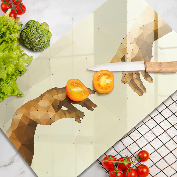 Kryt na plynový sporák Stvorenie Adamových rúk