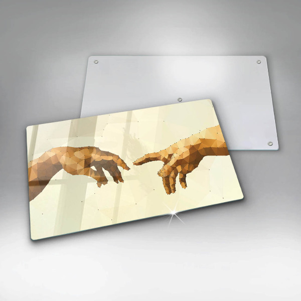 Kryt na plynový sporák Stvorenie Adamových rúk