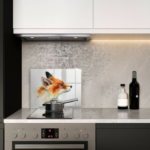 Krycia doska na sklokeramickú varnú dosku Maľovaná líška