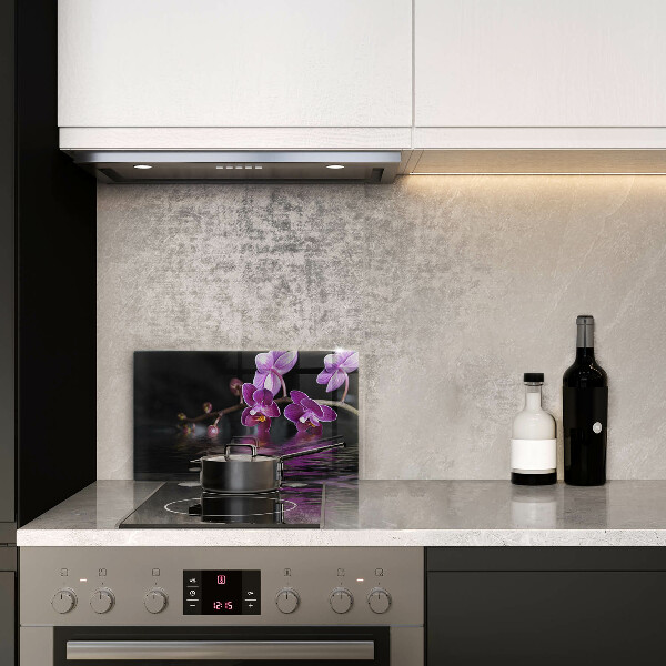 Kryt na plynový sporák Orchideová zenová voda