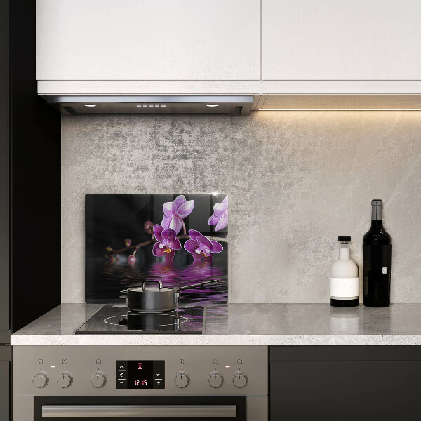 Kryt na plynový sporák Orchideová zenová voda