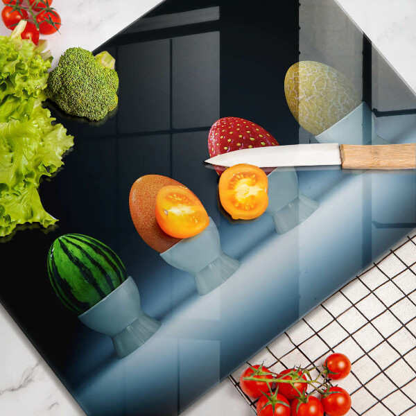 Kryt na plynový sporák Abstraktné ovocné vajcia