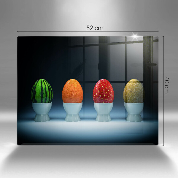 Kryt na plynový sporák Abstraktné ovocné vajcia