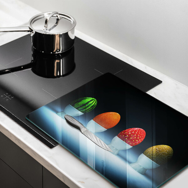 Kryt na plynový sporák Abstraktné ovocné vajcia