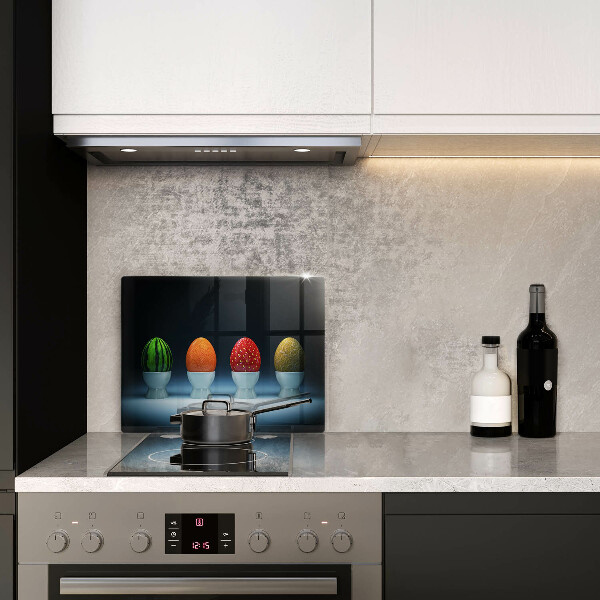 Kryt na plynový sporák Abstraktné ovocné vajcia