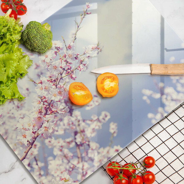 Sklenený kryt za sporák Kvitnúci strom