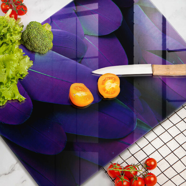 Sklenený kryt za sporák Neónové pierka