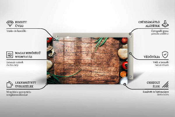 Krycia doska na sklokeramickú varnú dosku Drevená kuchynská doska