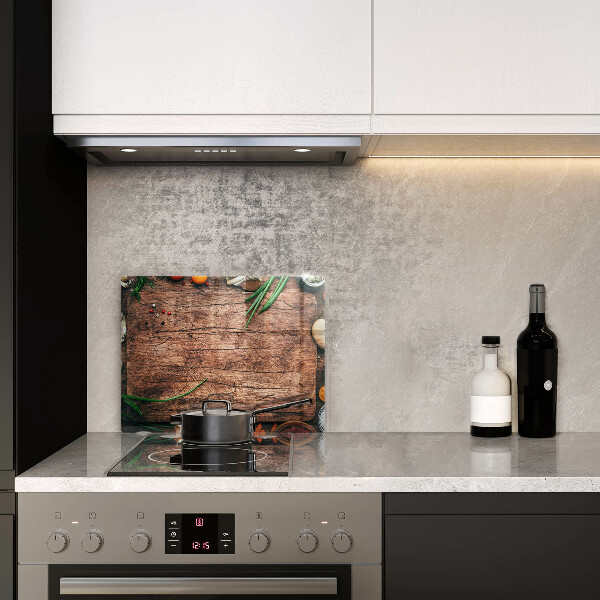 Krycia doska na sklokeramickú varnú dosku Drevená kuchynská doska