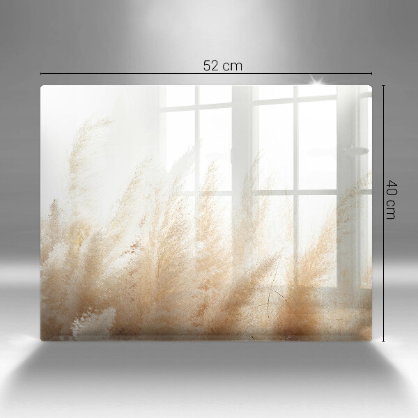 Krycia doska na sklokeramickú varnú dosku Pampasová tráva