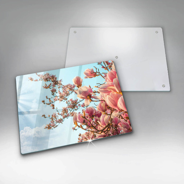 Kryt na plynový sporák Ružové kvety strom