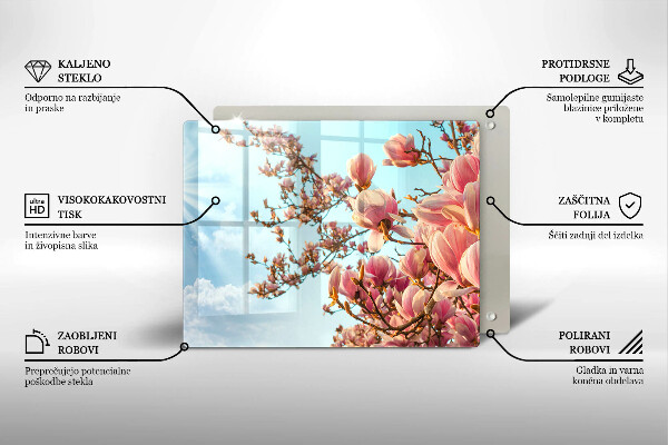 Kryt na plynový sporák Ružové kvety strom