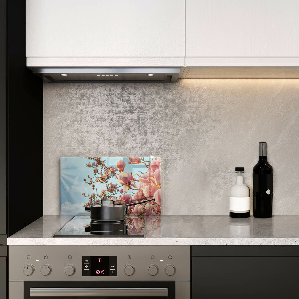 Kryt na plynový sporák Ružové kvety strom