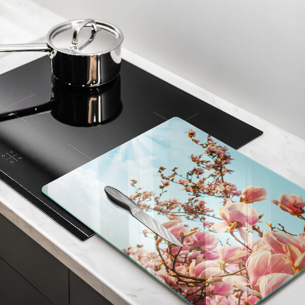 Kryt na plynový sporák Ružové kvety strom
