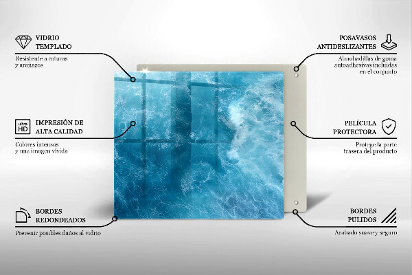 Kryt na indukčnú dosku Modrá voda