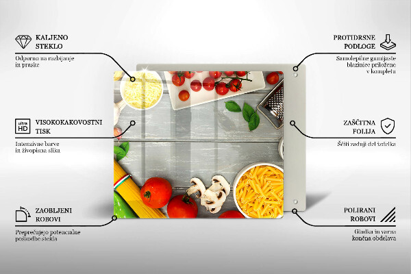 Sklo za varnú dosku Kuchynské jedlo