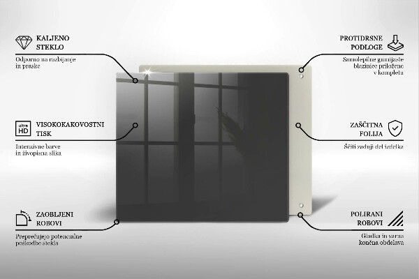 Krycia doska na sporák Šedá farba