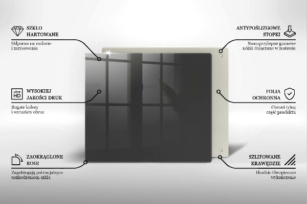 Krycia doska na sporák Šedá farba