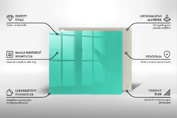 Krycia doska na sporák Zelená farba