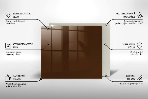Krycia doska na sporák Hnedá farba