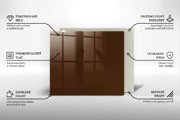 Krycia doska na sporák Hnedá farba
