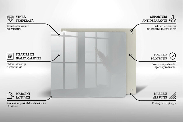 Sklo za varnú dosku Šedá farba