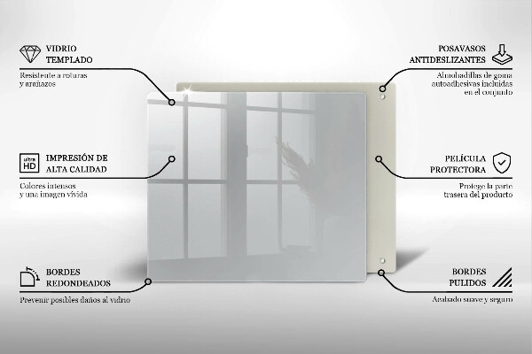 Sklo za varnú dosku Šedá farba