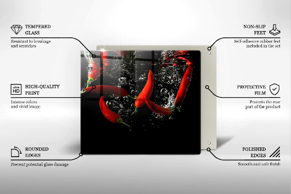 Kryt na indukčnú dosku Chilli papričky vo vode