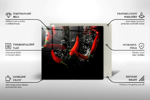 Kryt na indukčnú dosku Chilli papričky vo vode