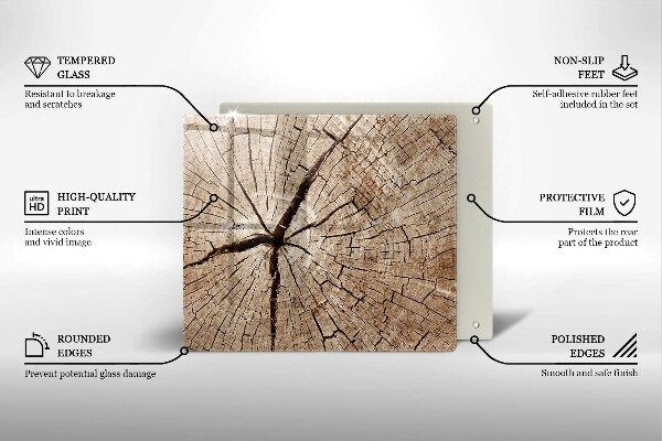 Kryt na indukčnú dosku Prierez stromom