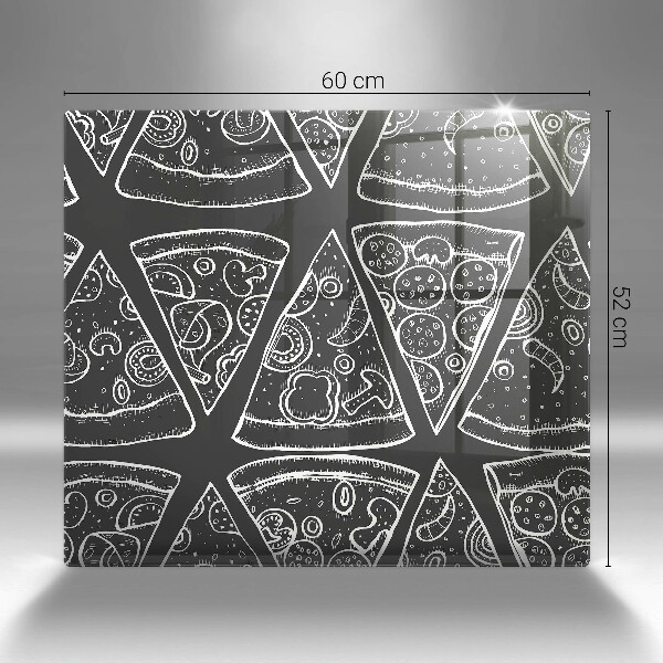 Sklo za varnú dosku Pizza ilustrácie