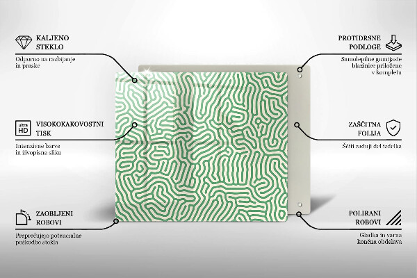 Sklo za varnú dosku Abstraktné línie