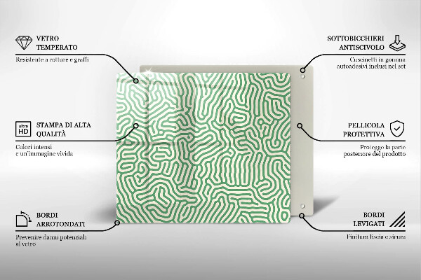 Sklo za varnú dosku Abstraktné línie