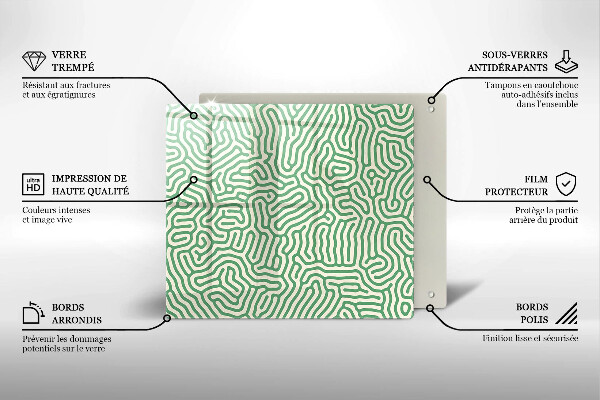 Sklo za varnú dosku Abstraktné línie