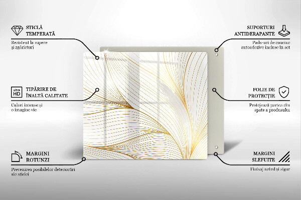 Sklo za varnú dosku Vzor moderných línií
