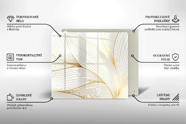 Sklo za varnú dosku Vzor moderných línií