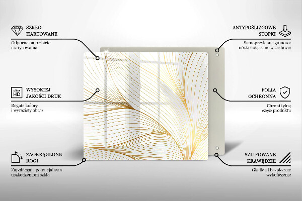 Sklo za varnú dosku Vzor moderných línií